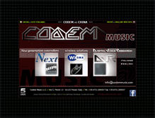 Tablet Screenshot of codemmusic.com